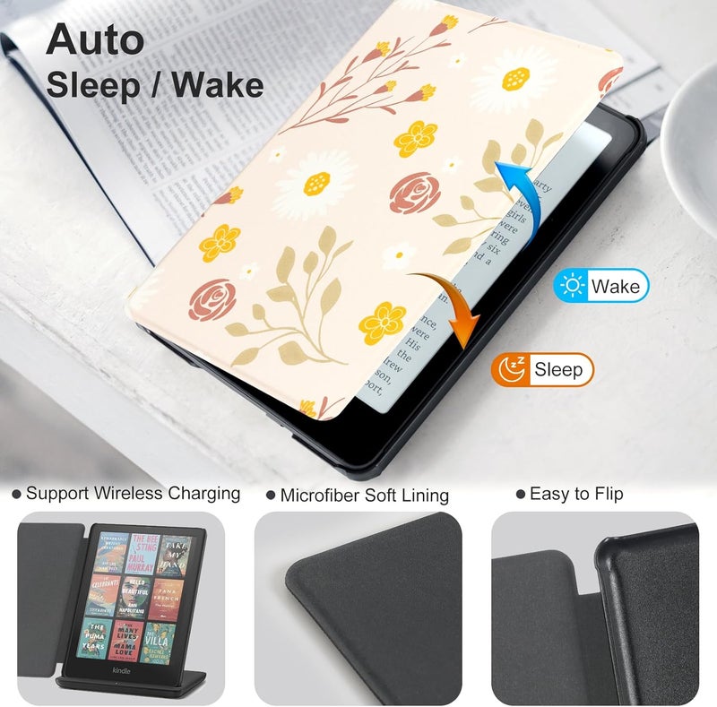 CoBak Magnetic Case for 7" Kindle Paperwhite 12th Gen 2024 and Kindle Colorsoft - Compatible with iPhone MagSafe, for Samsung/Belkin/Anker Wireless Charging Pads, Lightweight, Auto Sleep Wake - Image 5